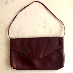 Vintage MASTERCRAFT Burgundy Leather Bag